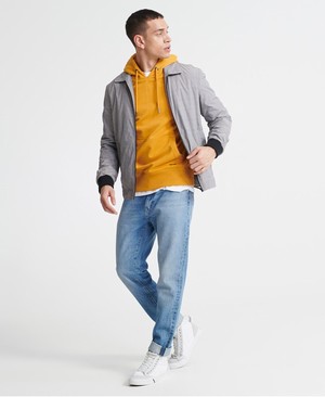 Superdry Denim Goods Co Loopback Férfi Kapucnis Pulóver Sárga | PXFJM4268